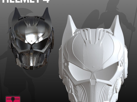 角色扮演头盔 STL 收藏品 3D 打印模型