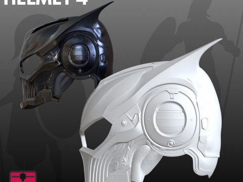 角色扮演头盔 STL 收藏品 3D 打印模型