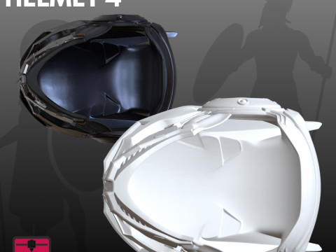 角色扮演头盔 STL 收藏品 3D 打印模型