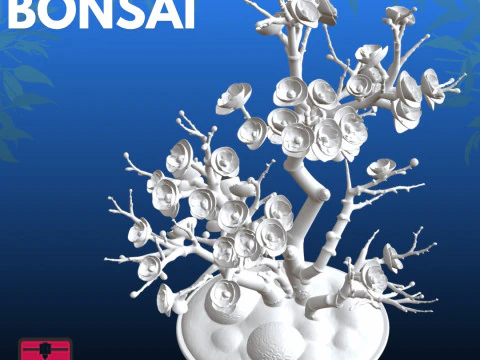 Bonsai Rose STL Artistic Nature 3D Print Model