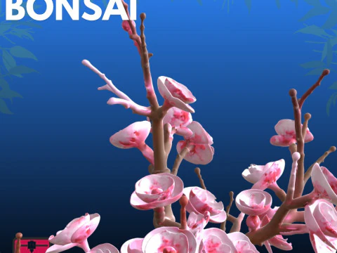 Bonsai Rose STL Artistic Nature 3D Print Model