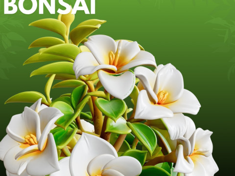 Бонсай Роза STL Художня природа 3D Принт Модель