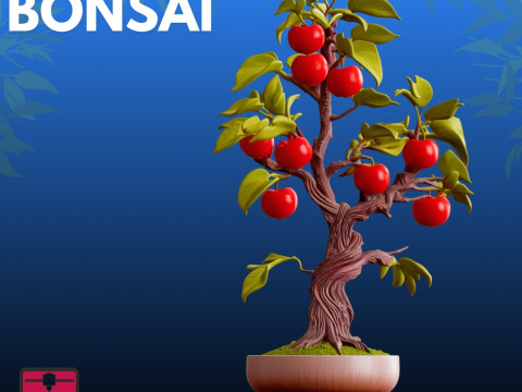 Bonsai-Frucht STL künstlerische Natur 3D Druckmodell