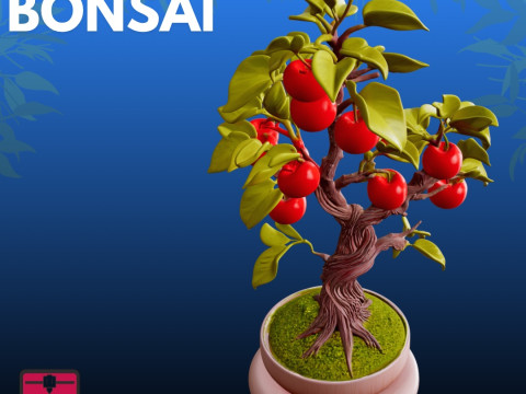 Bonsaï fruit STL Artistique Nature Modèles 3D en vedette