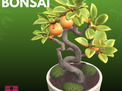 संतरे का पेड़ एसटीएल कलात्मक प्रकृति 3D प्रिंट मॉडल