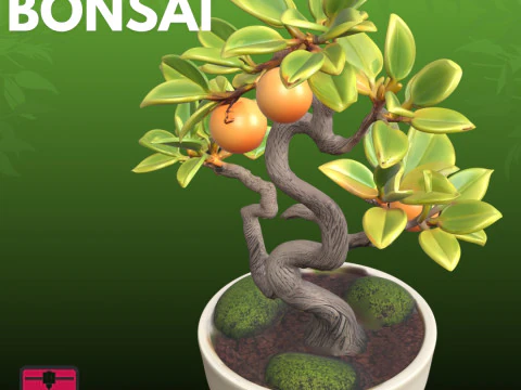 Orange Tree STL Artistic Nature 3D Print Model