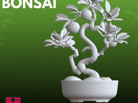 Orange Tree STL Artistic Nature 3D Print Model