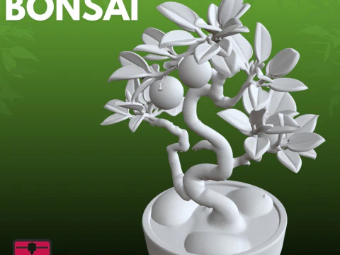 Orange Tree STL Artistic Nature 3D Print Model