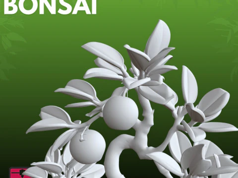 Orange Tree STL Artistic Nature 3D Print Model
