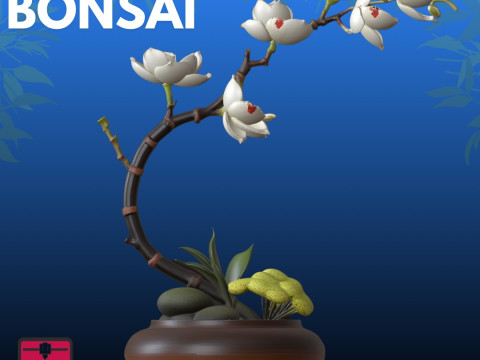 Fleurs blanches STL Nature élégante Modèles 3D en vedette