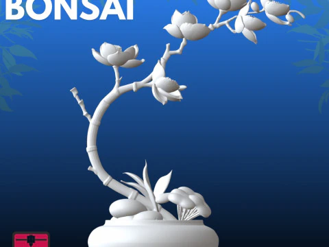 White Flowers STL Elegant Nature 3D Print Model