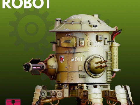 Tin Warrior Robot STL Mechanical 3D Print Model