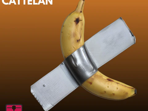 Konsep Kontemporer STL Seni Pisang Model Cetak 3D