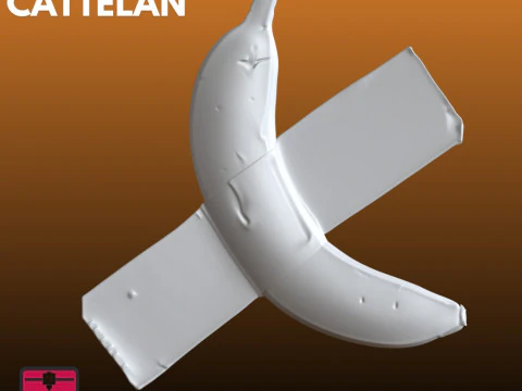 Banana Art STL Contemporary Concept 3D Print Model