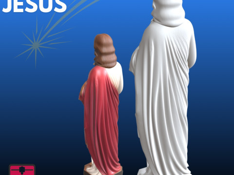 イエスの聖心 STL ディボーショナル 3Dプリントモデル