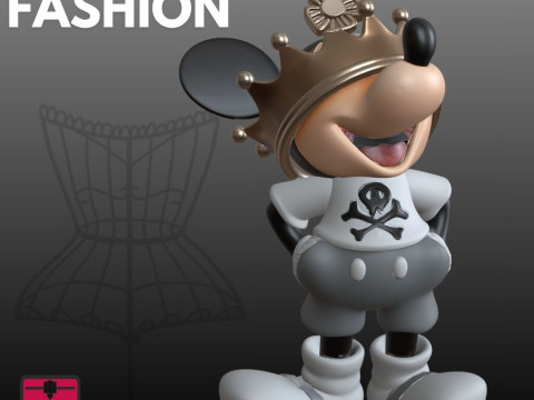 Elegante Mickey STL Fashion King Modelo de impresión 3D