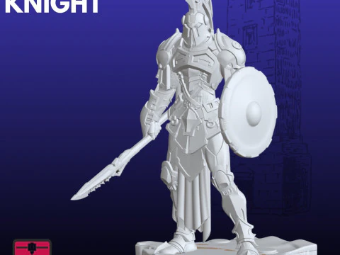 Guerriero corazzato futuristico del cavaliere STL Modello di stampa 3D