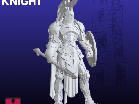 미래의 기사 STL 기갑 전사 3D 프린트 모델