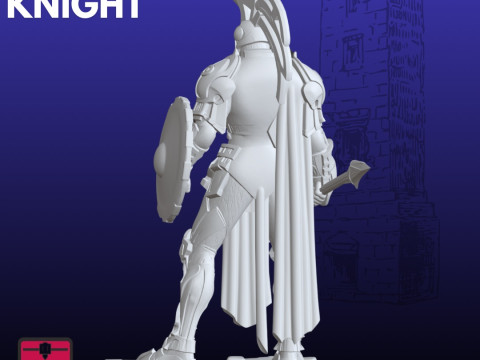 미래의 기사 STL 기갑 전사 3D 프린트 모델