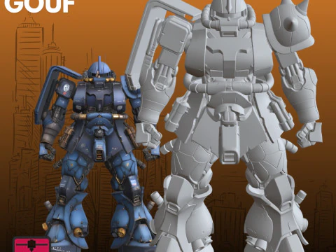 Futuristic Combat Mech STL Close-Range Warrior Inspired Design 3D Print Model