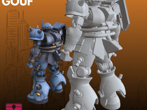 미래형 전투 기계 STL 근거리 전사에서 영감을 받은 디자인 3D 프린트 모델