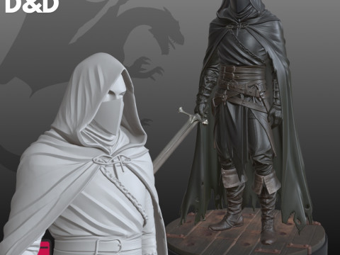 Postać RPG Stealth Rogue STL Model do druku 3D