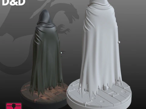 Stealth Rogue STL Tabletop RPG Character 3D Print Model