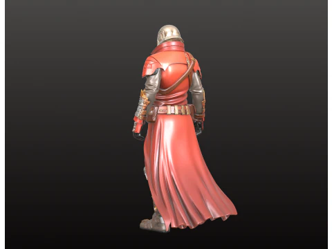 Superhero Fighter STL Battle-Ready Action Figure 3D Print Model