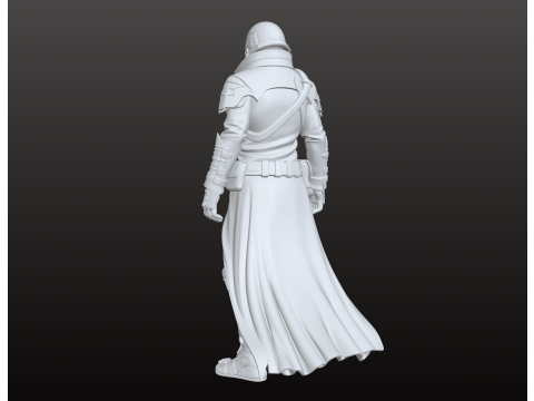 सुपरहीरो फाइटर एसटीएल बैटल-रेडी एक्शन फिगर 3D प्रिंट मॉडल