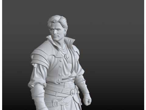Pirate Prince STL 3D Print Model