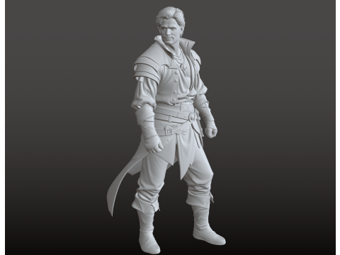Pirate Prince STL 3D Print Model