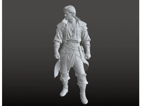 Pirate Prince STL 3D Print Model