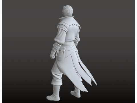 Pirate Prince STL 3D Print Model