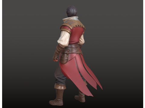 Pirate Prince STL 3D Print Model