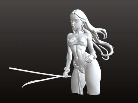 Doncella de la isla tropical STL Modelo de impresión 3D