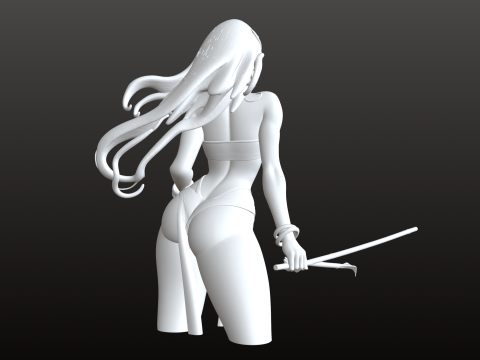 Doncella de la isla tropical STL Modelo de impresión 3D