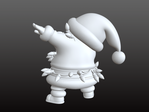 सांता क्लॉज़ आधुनिक कार्टून कूल क्रिसमस एसटीएल मॉडल 3D प्रिंट मॉडल