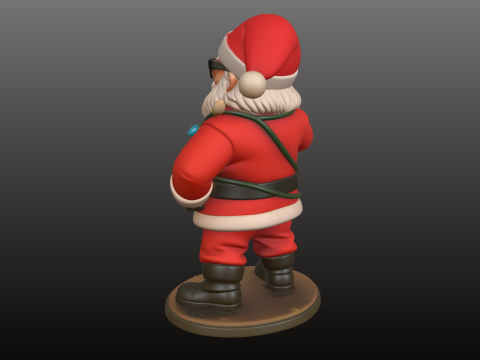 सांता क्लॉज़ एनीमे बॉस स्टाइलिश 3डी एसटीएल मॉडल 3D प्रिंट मॉडल