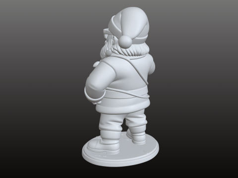 सांता क्लॉज़ एनीमे बॉस स्टाइलिश 3डी एसटीएल मॉडल 3D प्रिंट मॉडल