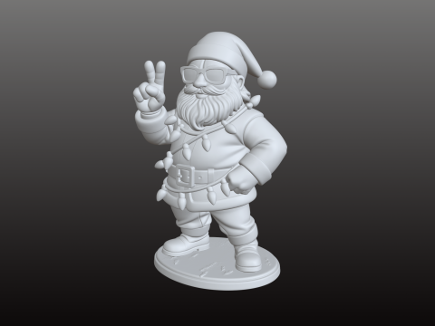 सांता क्लॉज़ एनीमे बॉस स्टाइलिश 3डी एसटीएल मॉडल 3D प्रिंट मॉडल