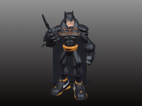 Спортивна модель STL у стилі коміксів Бетмена 3D Принт Модель