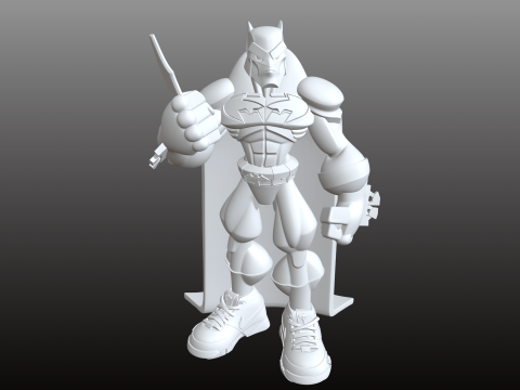 Спортивна модель STL у стилі коміксів Бетмена 3D Принт Модель