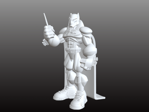 Спортивна модель STL у стилі коміксів Бетмена 3D Принт Модель