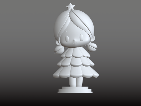 Boneca de árvore de Natal enfeite festivo modelo STL Modelo de Impressão 3D