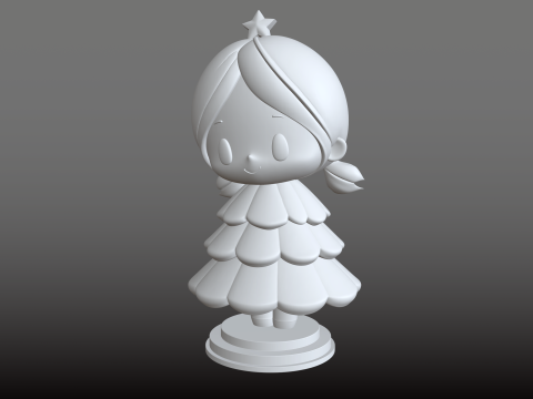 Boneca de árvore de Natal enfeite festivo modelo STL Modelo de Impressão 3D