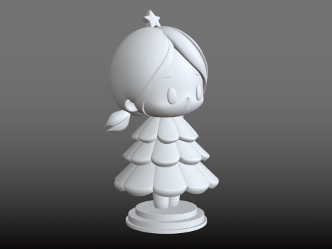 Boneca de árvore de Natal enfeite festivo modelo STL Modelo de Impressão 3D