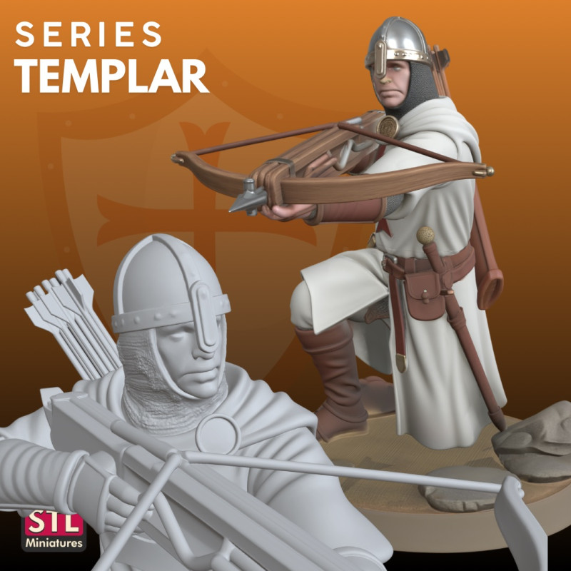 टेंपलर एलीट आर्चर एसटीएल नीलिंग गार्ड 3D प्रिंट मॉडल .c4d .max .obj .3ds .fbx .stl .blend