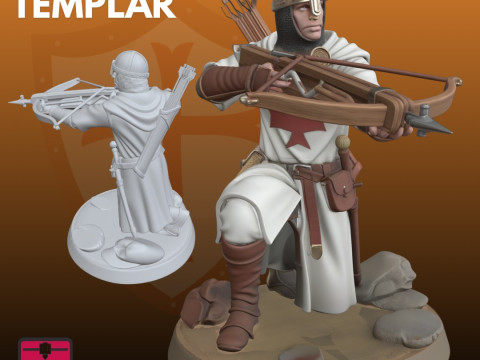 Templar Elite Archer STL Kneeling Guard 3D Принт Модель