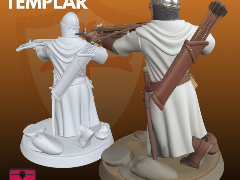 Templar Elite Archer STL Kneeling Guard 3D Принт Модель