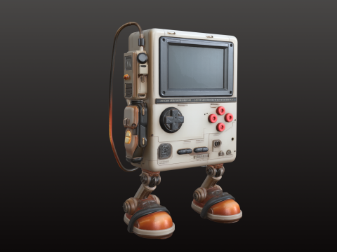 Personagem robótico futurista do console bot STL Modelo de Impressão 3D